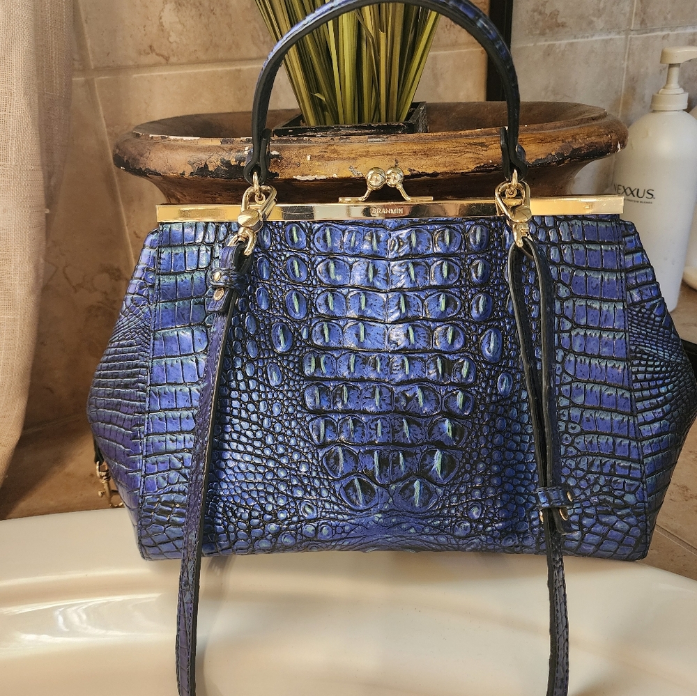 Blue Brahmin purse